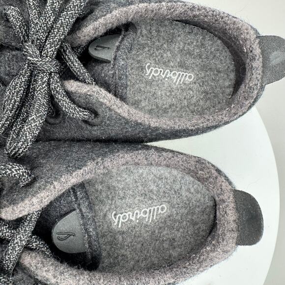 Allbirds shoes women's 10 merino wool runners sneakers lace up charcoal gray - Picture 5 of 8